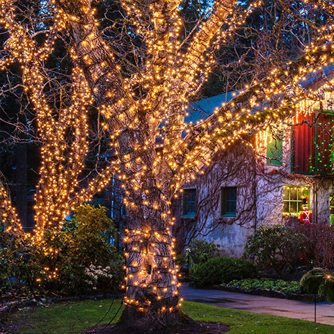 Image of LUCES DORADAS DE 10 MT CON PANEL SOLAR 8 DIFERENTES MODO DE LUCES