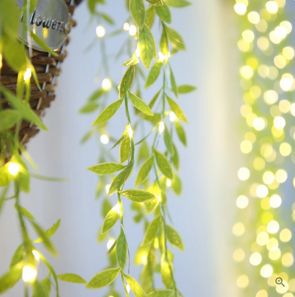 Cortina de Hojas con Luces LED