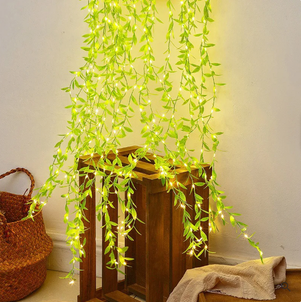 Cortina de Hojas con Luces LED