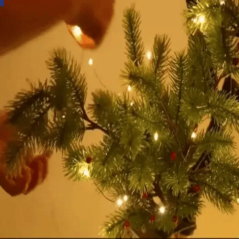 Image of LUCES DORADAS DE 10 MT CON PANEL SOLAR 8 DIFERENTES MODO DE LUCES