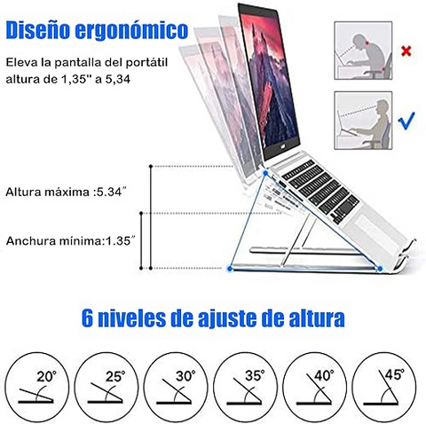 Image of SOPORTE METÁLICO PARA LAPTOP, TABLET Y CELULAR