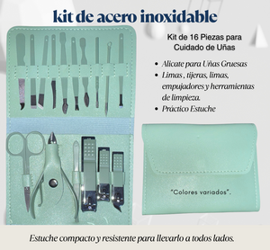 KIT ( 16 piezas)ACERO INOXIDABLE