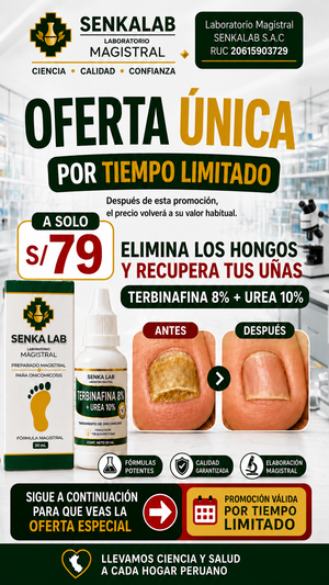 TERBINAFINA 8% + 1 COMPLEMENTO ¡TÚ ESCOGES!