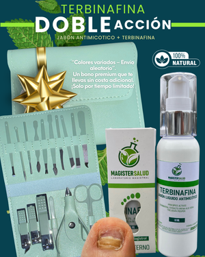 TERBINAFINA DOBLE ACCIÓN +KIT DE PODOLOGIA (REGALO)