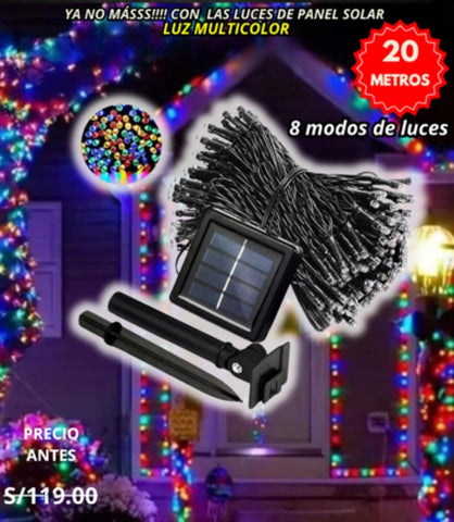 Image of PANEL NAVIDEÑO Y LUCES MULTICOLOR