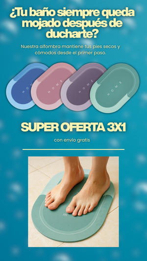ALFOMBRAS SUPER ABSORBENTES (3 UNIDADES)